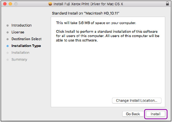 print driver installer for mac 10.7 - 10.10 xerox